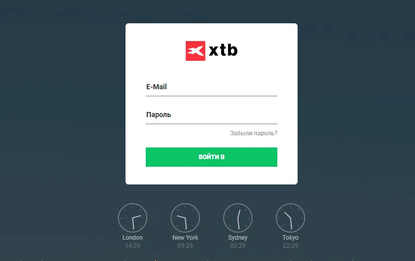 XTB login